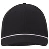 UNRL Black/White Mid-Pro Vented Rope Snapback