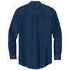 Port & Company Men's Ink Blue Long Sleeve Denim Shirt