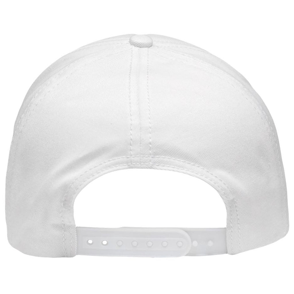 Sportsman White Five-Panel Rope Heritage Fit Cap