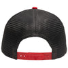 Sportsman Heather Grey/Charcoal/Red Lo-Pro Mesh Back Trucker Fit Cap
