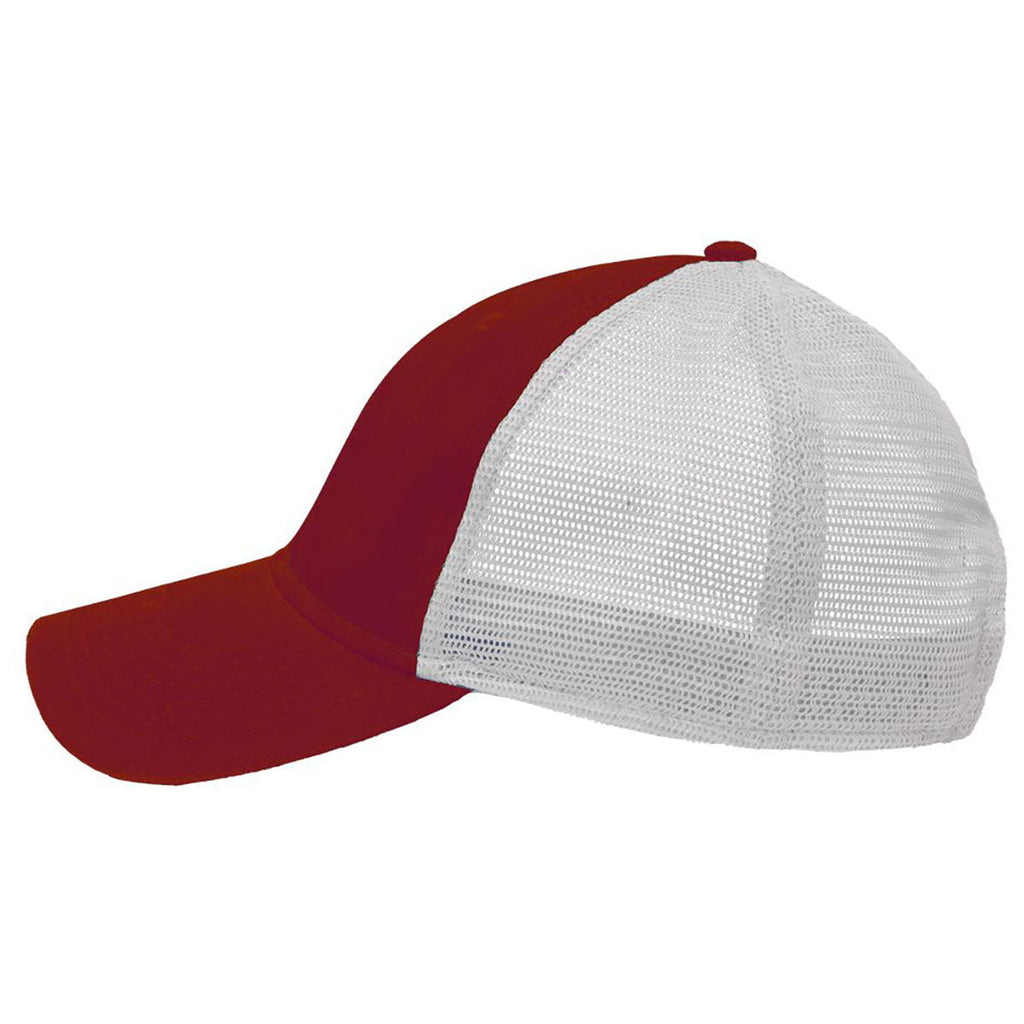 Sportsman Cardinal/Stone Mesh Dad Hat Fit