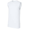 Sport-Tek Men's White PosiCharge Compression Sleeveless Tee