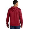 Sport-Tek Men's Deep Red/ White Sport-Wick Fleece United Pullover Hoodie