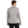 Sport-Tek Men's Heather Grey Lightweight French Terry Quarter Zip Pullover