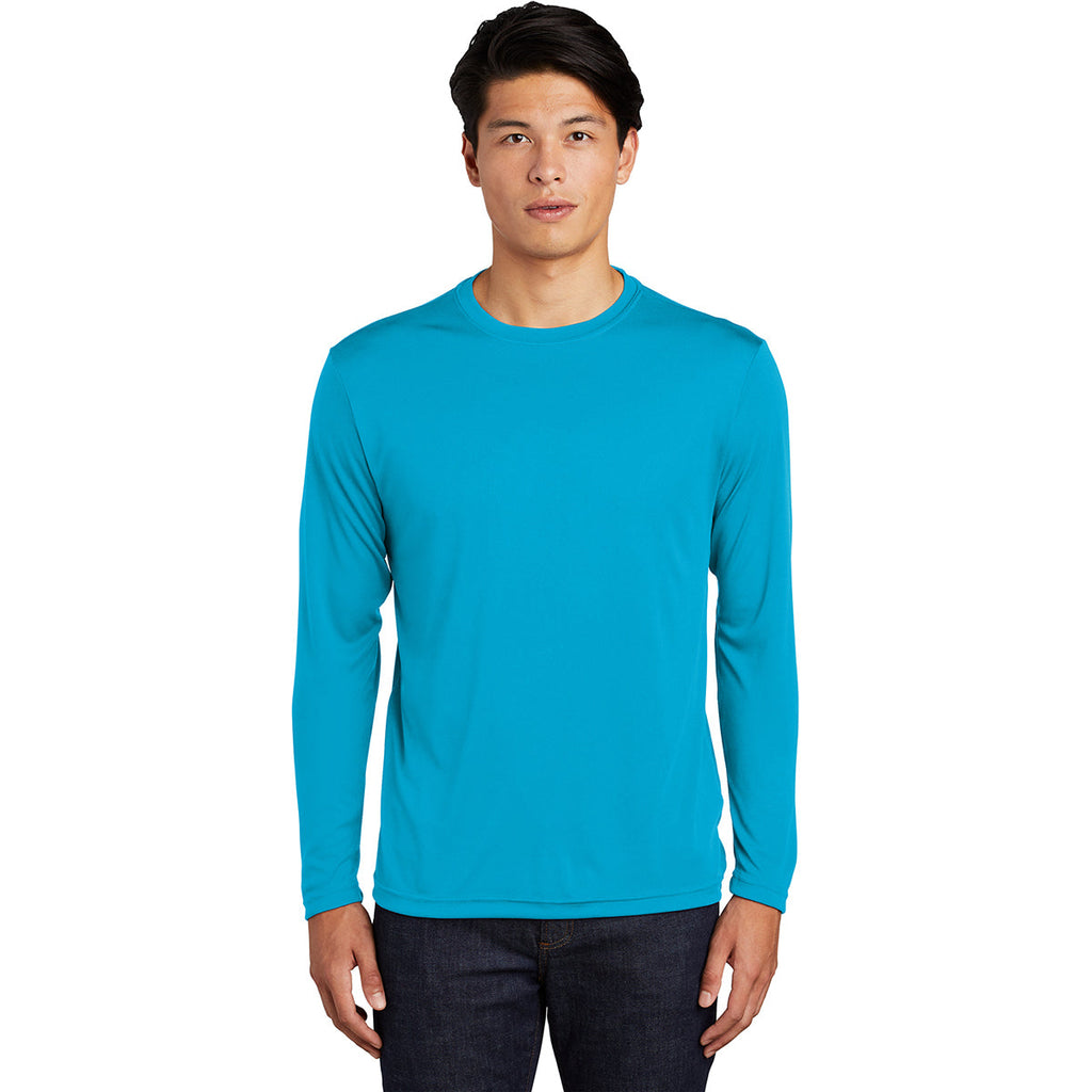 Sport-Tek Men's Atomic Blue Long Sleeve PosiCharge Competitor Tee