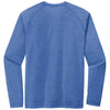 Sport-Tek Men's True Royal Heather PosiCharge Long Sleeve Tri-Blend Wicking Raglan Tee