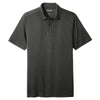 Sport-Tek Men's Black Heather Endeavor Polo
