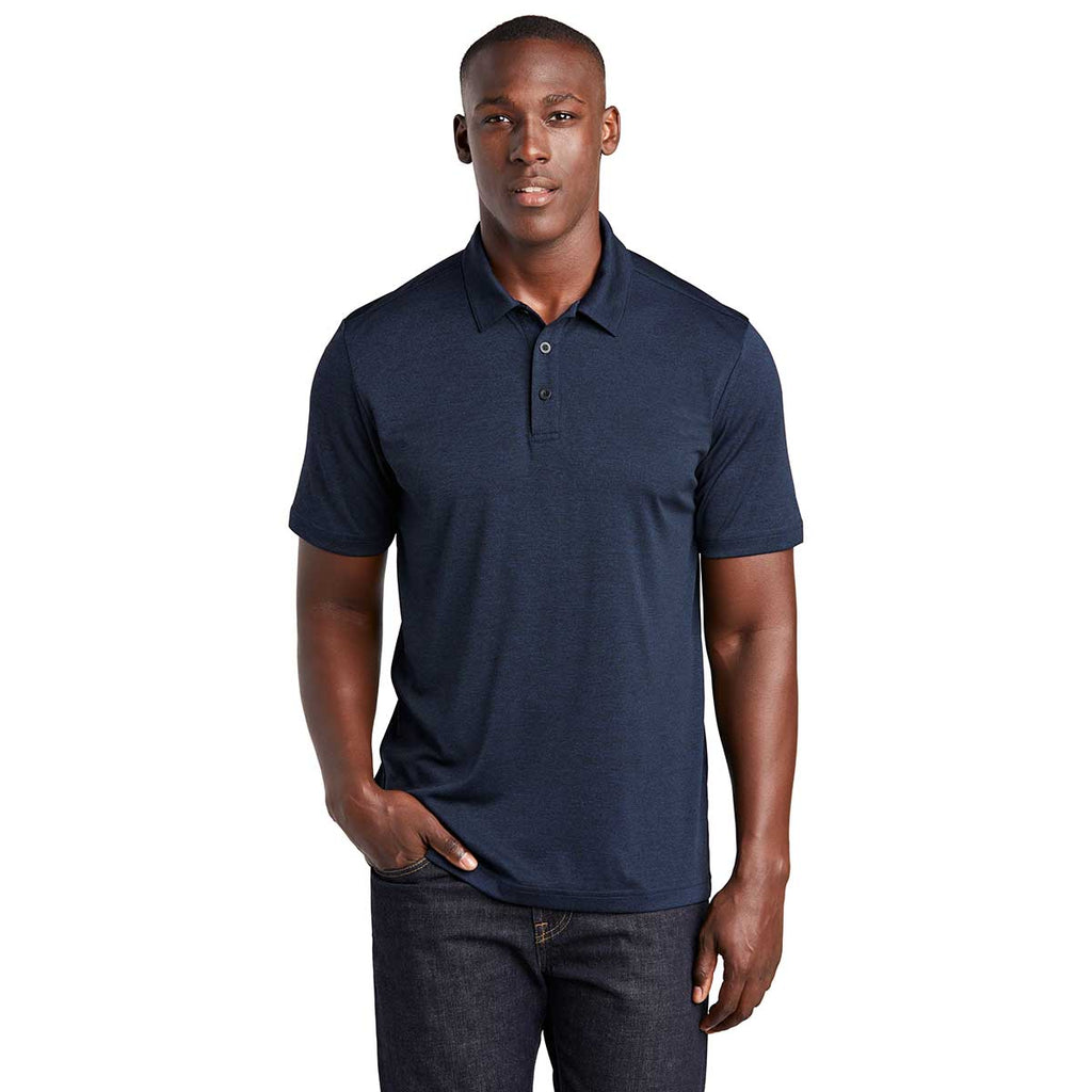 Sport-Tek Men's Dark Royal Heather Endeavor Polo
