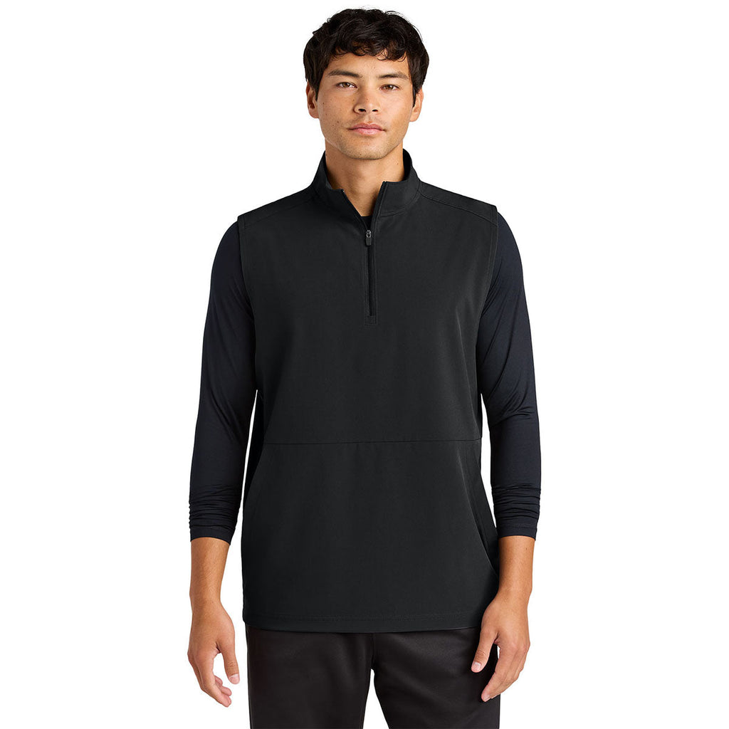 Sport-Tek Men's Black Repeat 1/4-Zip Vest