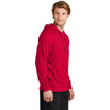 Sport-Tek Men's Deep Red Sport-Wick Flex Fleece Pullover Hoodie