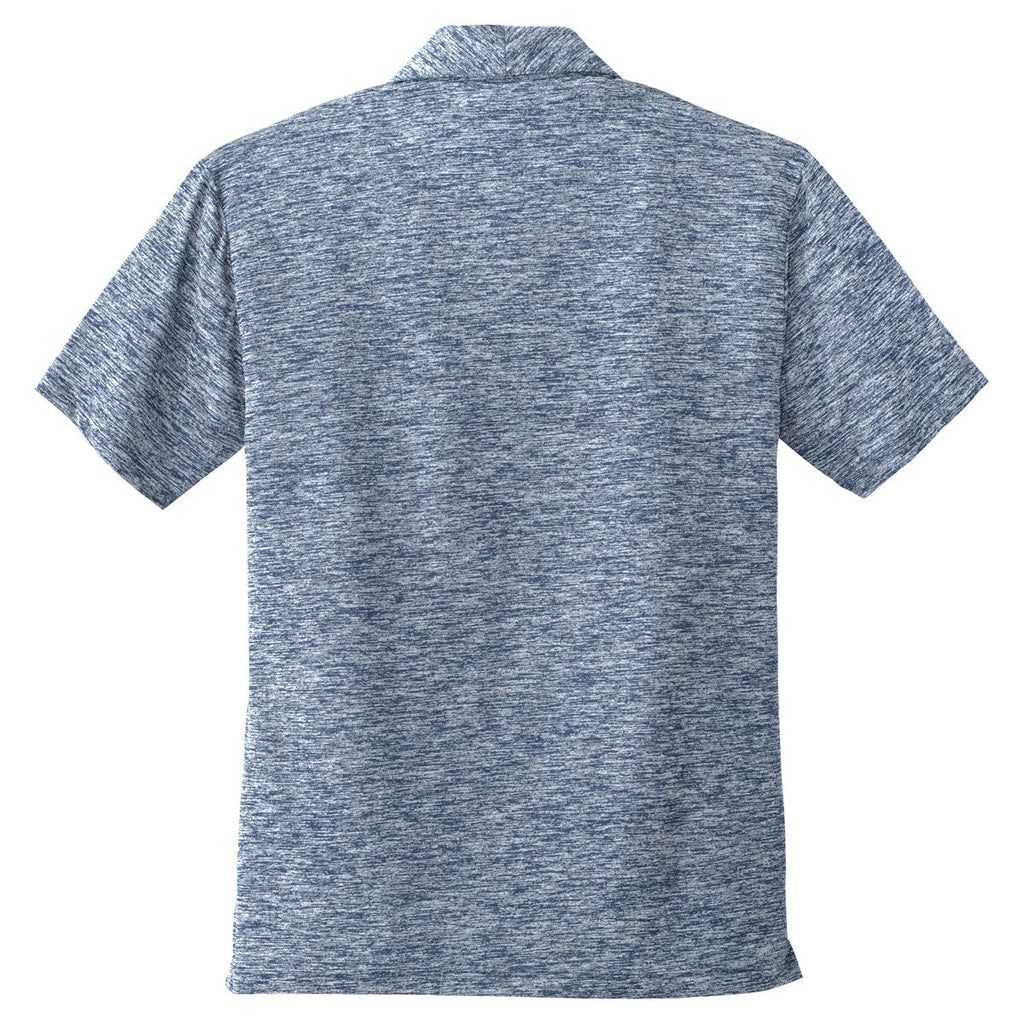 Sport-Tek Men's True Navy Electric PosiCharge Electric Heather Polo