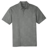Sport-Tek Men's Dark Smoke Grey Embossed PosiCharge Tough Polo