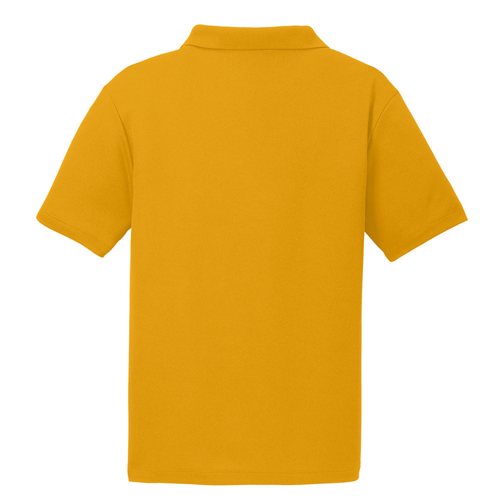 Sport-Tek Men's Gold PosiCharge RacerMesh Polo