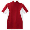 Sport-Tek Men's True Red/White Side Blocked Micropique Sport-Wick Polo