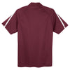 Sport-Tek Men's Maroon/ White PosiCharge Micro-Mesh Colorblock Polo