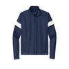 Sport-Tek True Navy/White Men's Travel Full-Zip Jacket