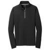 Sport-Tek Men's Black Textured 1/4-Zip Pullover