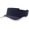 Sport-Tek True Navy/White Repeat Visor