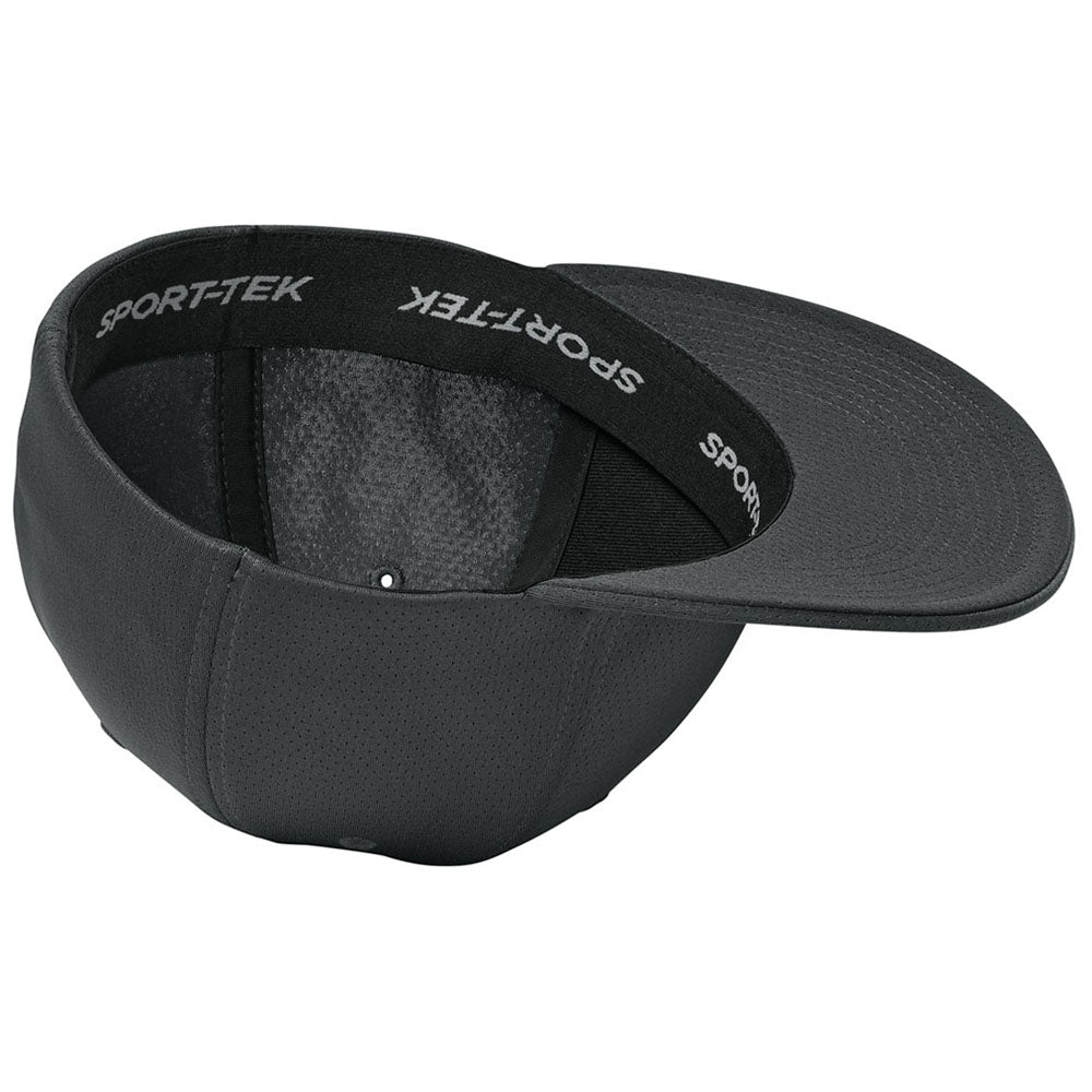 Sport-Tek Iron Grey Impact Mesh Stretch-Tek Cap