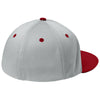 Sport-Tek Silver/Deep Red/Silver Impact Mesh Stretch-Tek Cap