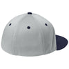 Sport-Tek Silver/True Navy/Silver Impact Mesh Stretch-Tek Cap
