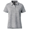 Stormtech Women's Grey Mix Torrente Short Sleeve Polo