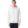 Stanley/Stella Unisex White Mixer Full-Zip Hooded Sweatshirt