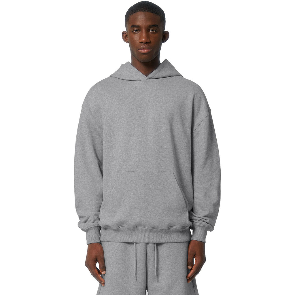 Stanley/Stella Unisex Heather Grey Cooper Dry Hooded Sweatshirt