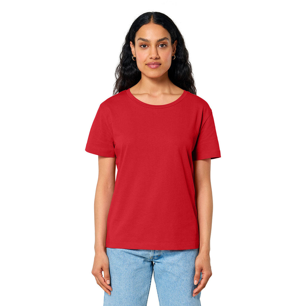 Stanley/Stella Women's Red Stella Serena Scoop Neck Tee