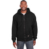 Berne Men's Black Heritage Thermal-Lined Full-Zip Hooded Sweatshirt