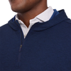 Holderness & Bourne Men's Heathered Navy Tilley Quarter-Zip Hoodie