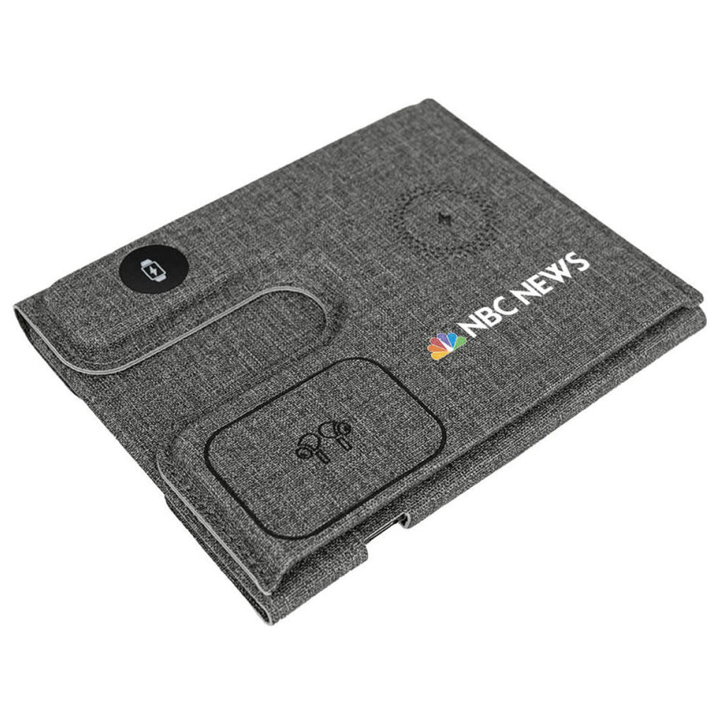 Tangelo Grey ChargePro 3 in 1 Foldable Wireless Charger