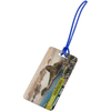 SnugZ White with Blue Strap Excursion Luggage Tag