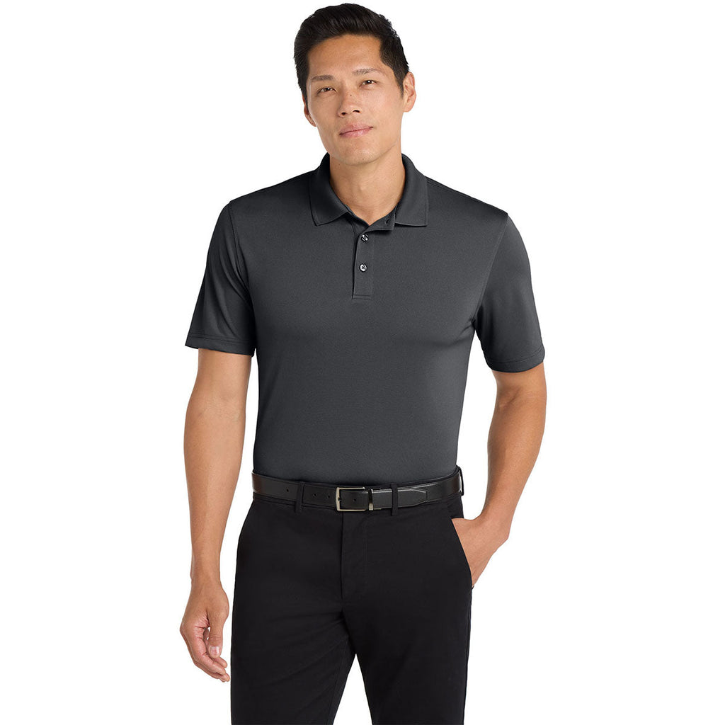 Port Authority Men's Graphite Tall Dry Zone UV Micro-Mesh Polo