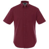 Elevate Men's Maroon Stirling Short Sleeve Shirt
