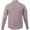 Elevate Men's Maroon Heather Crane Knit Half Zip