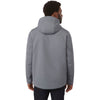 Elevate Men's Steel Grey Lena Eco Water Repellent Insulated Jacket With Hoodie