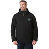 Elevate Men's Black Lena Eco Water Repellent Insulated Jacket With Hoodie