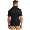 TravisMathew Men's Black Coto Performance Chest Stripe Polo