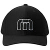 TravisMathew Black Front Icon Cap