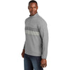 TravisMathew Men's Dark Grey Heather Balboa Chest Stripe 1/4 Zip