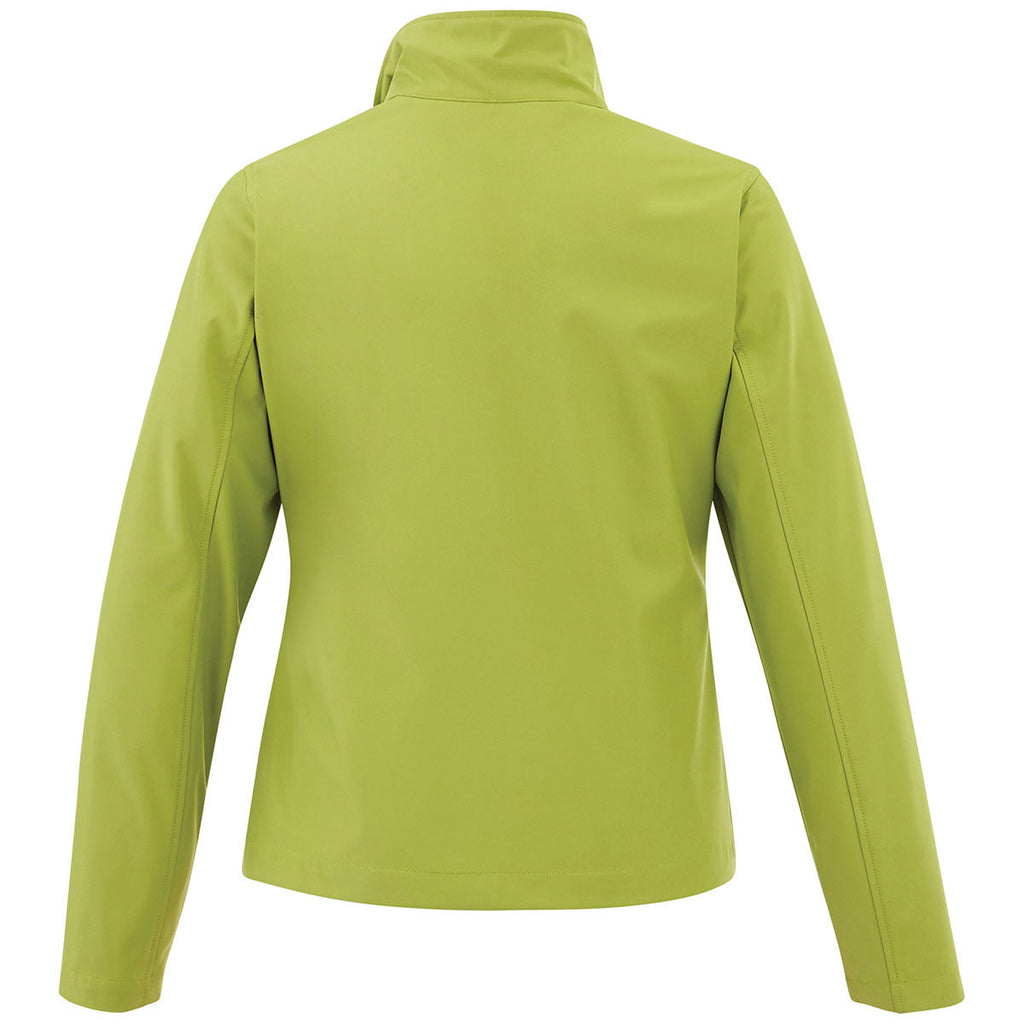Elevate Women's Dark Citron Green Karmine Softshell Jacket