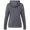 Elevate Women's Heather Dark Charcoal Lavar Eco Knit Full Zip Hoody