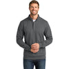 TravisMathew Men's Dark Grey Heather Ocean Villa 1/4-Zip