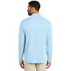 TravisMathew Men's Airy Blue Heather Onward 1/4-Zip
