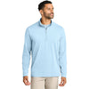 TravisMathew Men's Airy Blue Heather Onward 1/4-Zip