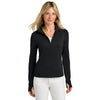 TravisMathew Women's Black Onward 1/2-Zip