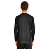 Team 365 Youth Black Zone Performance Long-Sleeve T-Shirt