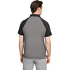 Team 365 Men's Sport Graphite/Black Command Snag-Protection Colorblock Polo