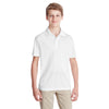 Team 365 Youth White Zone Performance Polo